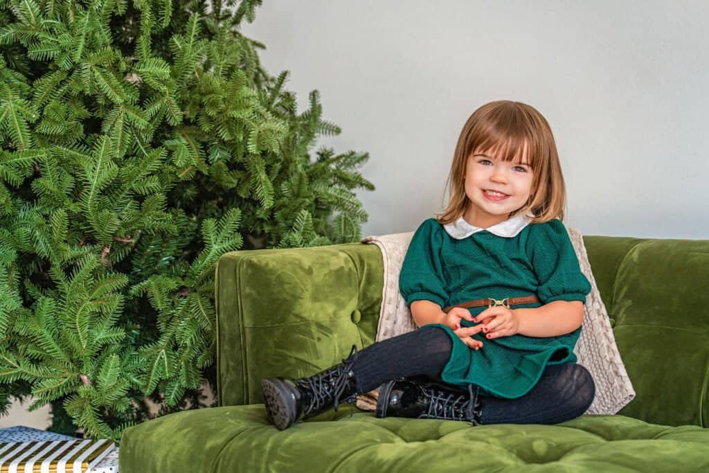 Family Christmas photos at The Lumen Room Austin studio